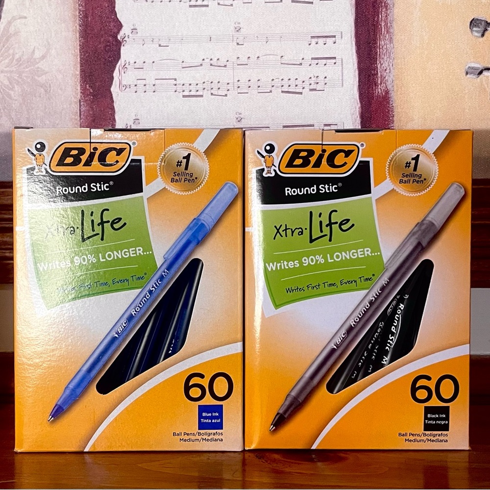 BIC Round Stic Pens 🖊️ 60 pack YOU CHOOSE ONE COLOR